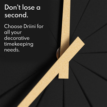 Load image into Gallery viewer, Driini Staircase Modern Wall Clock (Black)