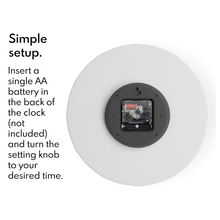 Load image into Gallery viewer, Driini Staircase Modern Wall Clock (White)