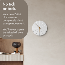 Load image into Gallery viewer, Driini Staircase Modern Wall Clock (White)