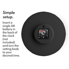 Load image into Gallery viewer, Driini Staircase Modern Wall Clock (Black)