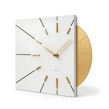 Load image into Gallery viewer, Driini Modern Retro-Modern Wood Square Analog Clock (White)