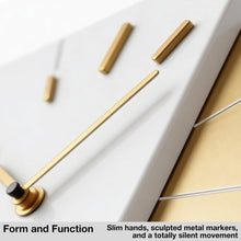 Load image into Gallery viewer, Driini Modern Retro-Modern Wood Square Analog Clock (White)