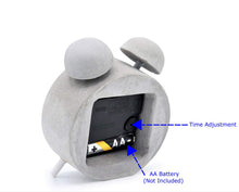 Load image into Gallery viewer, Driini Concrete Analog Desk and Table Clock