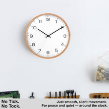 Load image into Gallery viewer, Driini Analog Dome Glass Wall Clock (12", White)