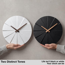 Load image into Gallery viewer, Driini Staircase Modern Wall Clock (Black, 12.5 in)