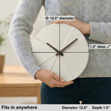 Load image into Gallery viewer, Driini Staircase Modern Wall Clock (White, 12.5 in)