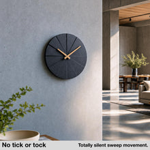 Load image into Gallery viewer, Driini Staircase Modern Wall Clock (Black, 12.5 in)