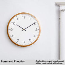 Load image into Gallery viewer, Driini Analog Dome Glass Wall Clock (12", White)