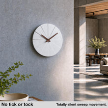 Load image into Gallery viewer, Driini Staircase Modern Wall Clock (White, 12.5 in)