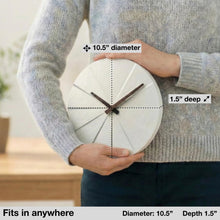 Load image into Gallery viewer, Driini Staircase Modern Wall Clock (White)