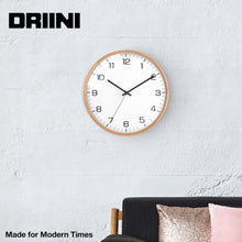 Load image into Gallery viewer, Driini Analog Dome Glass Wall Clock (12", White)
