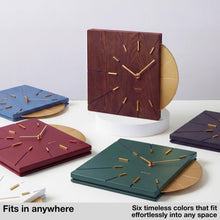 Load image into Gallery viewer, Driini Modern Retro-Modern Wood Square Analog Clock (Wood)