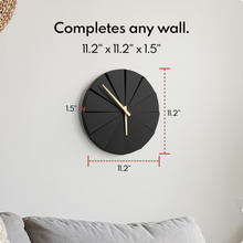 Load image into Gallery viewer, Driini Staircase Modern Wall Clock (Black)