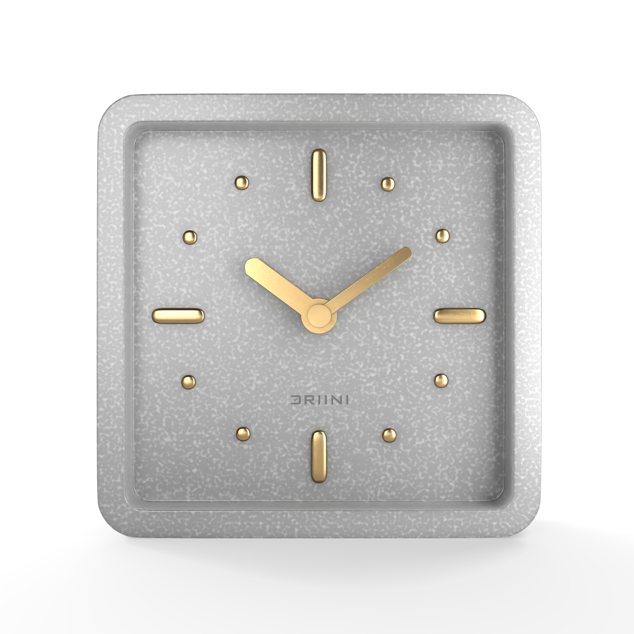 Driini Modern Mid Century Desk and Table Analog Clock (Grey with Gold) Driini Modern Mid Century Desk and Table Analog Clock (Grey with Gold)