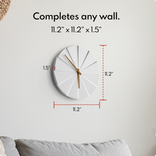 Load image into Gallery viewer, Driini Staircase Modern Wall Clock (White)