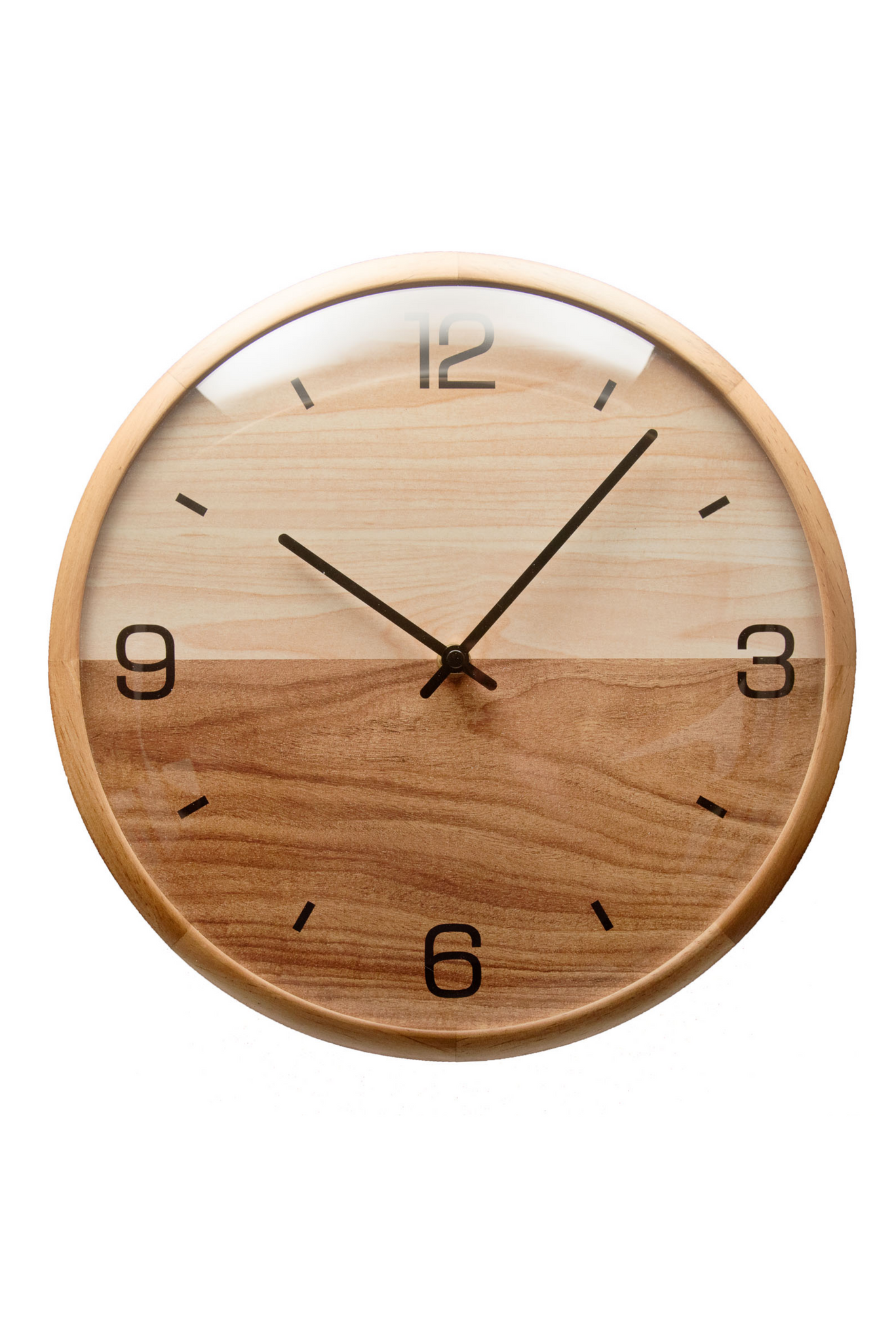 Driini Analog Dome Glass Wall Clock - (12