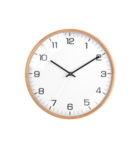 Driini Analog Dome Glass Wall Clock (12", White)